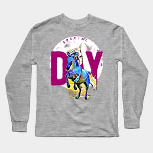 Special Day (cool horse) Long Sleeve T-Shirt